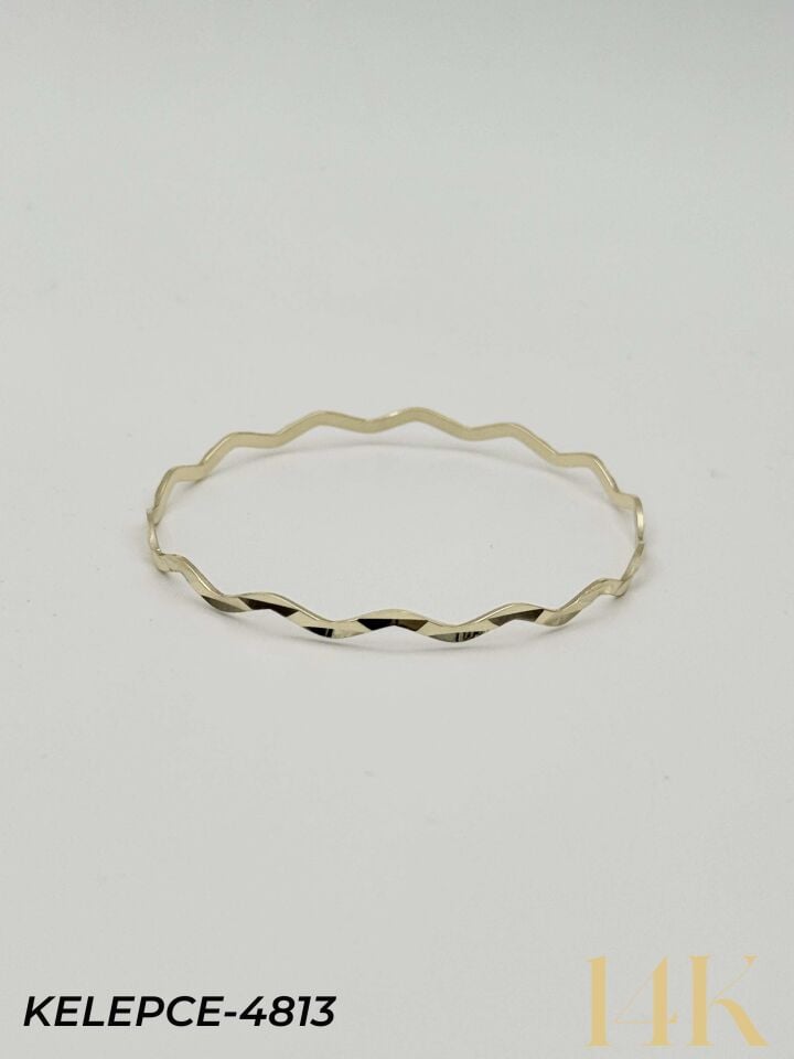 14K Bilezik (Tekli satılmaktadır) 6.5 Boy // KELEPCE-4813