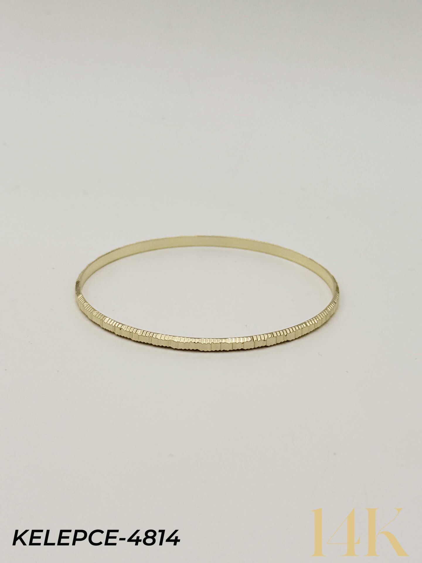 14K Bilezik (Tekli satılmaktadır) 6.0 Boy // KELEPCE-4814