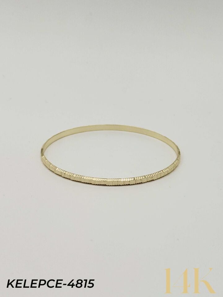 14K Bilezik (Tekli satılmaktadır) 6.5 Boy // KELEPCE-4815