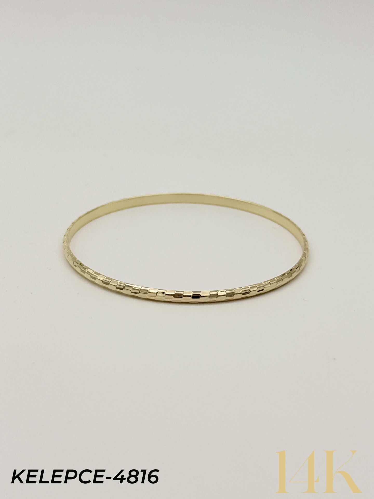 14K Bilezik (Tekli satılmaktadır) 6.0 Boy // KELEPCE-4816