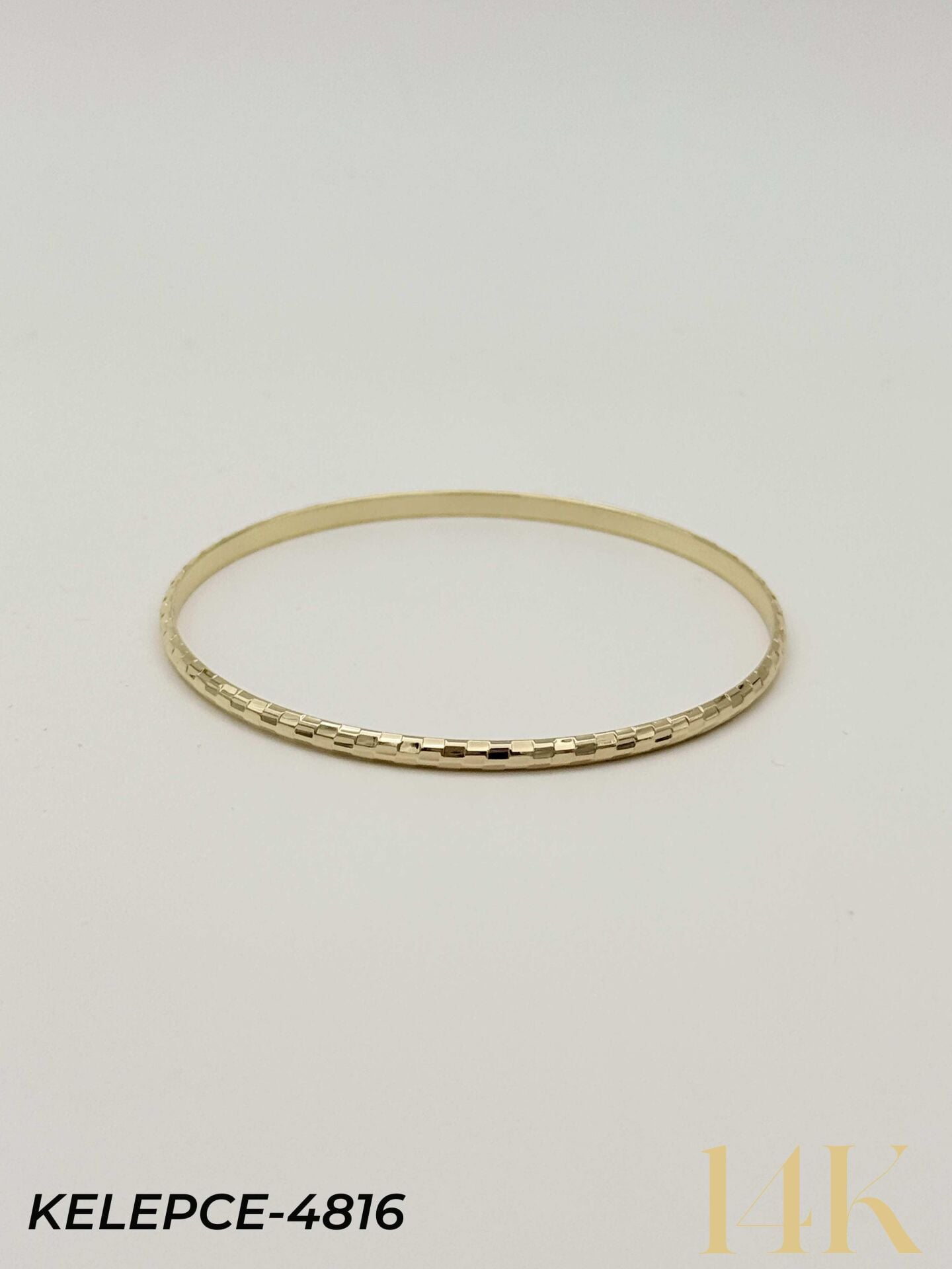 14K Bilezik (Tekli satılmaktadır) 6.0 Boy // KELEPCE-4816