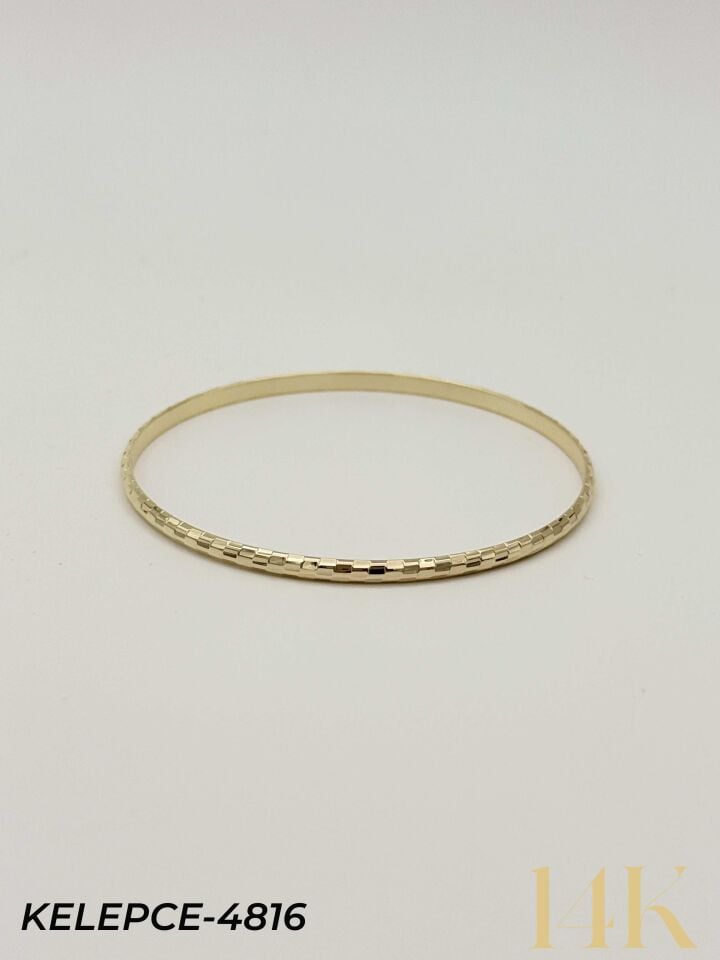 14K Bilezik (Tekli satılmaktadır) 6.0 Boy // KELEPCE-4816