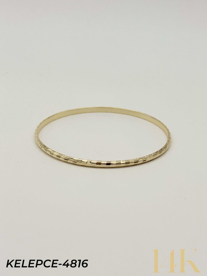14K Bilezik (Tekli satılmaktadır) 6.0 Boy // KELEPCE-4816