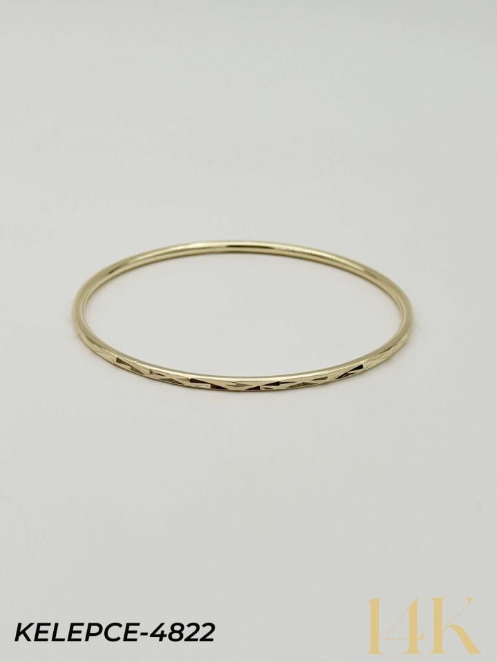 14K Bilezik (Tekli satılmaktadır) 6.0 Boy // KELEPCE-4822