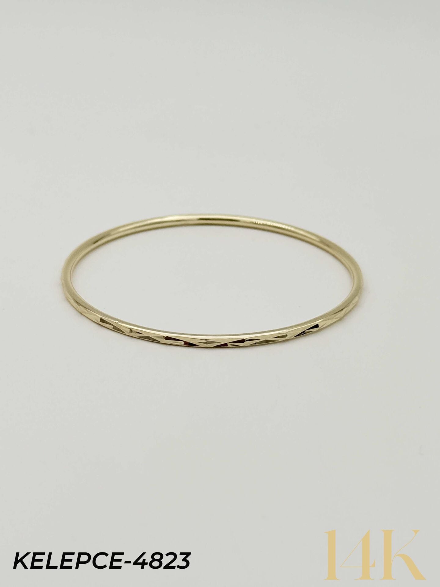 14K Bilezik (Tekli satılmaktadır) 6.5 Boy // KELEPCE-4823