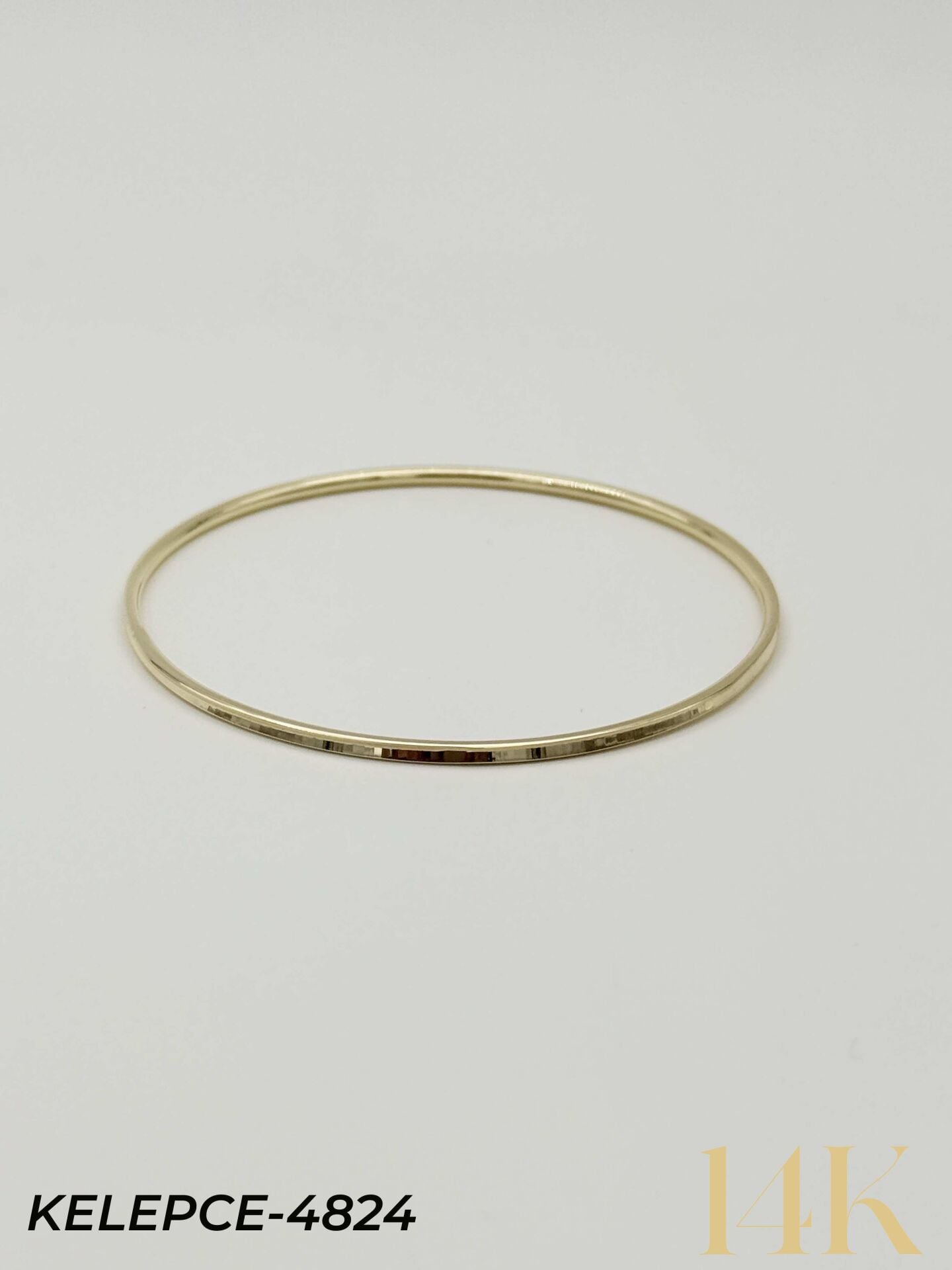 14K Bilezik (Tekli satılmaktadır) 6.0 Boy // KELEPCE-4824