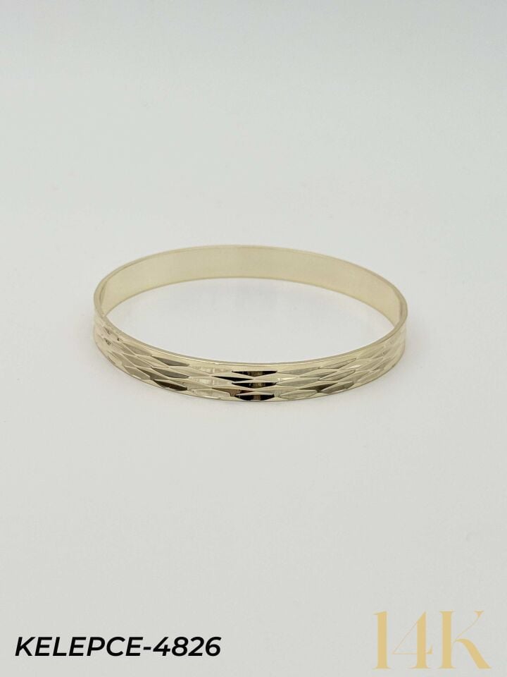14K Bilezik (Tekli satılmaktadır) 6.0 Boy // KELEPCE-4826