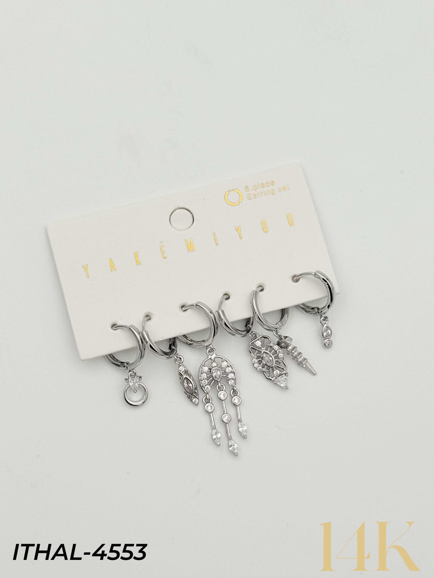 YAKEMIYOU 6'lı Set Küpe // ITHAL-4553