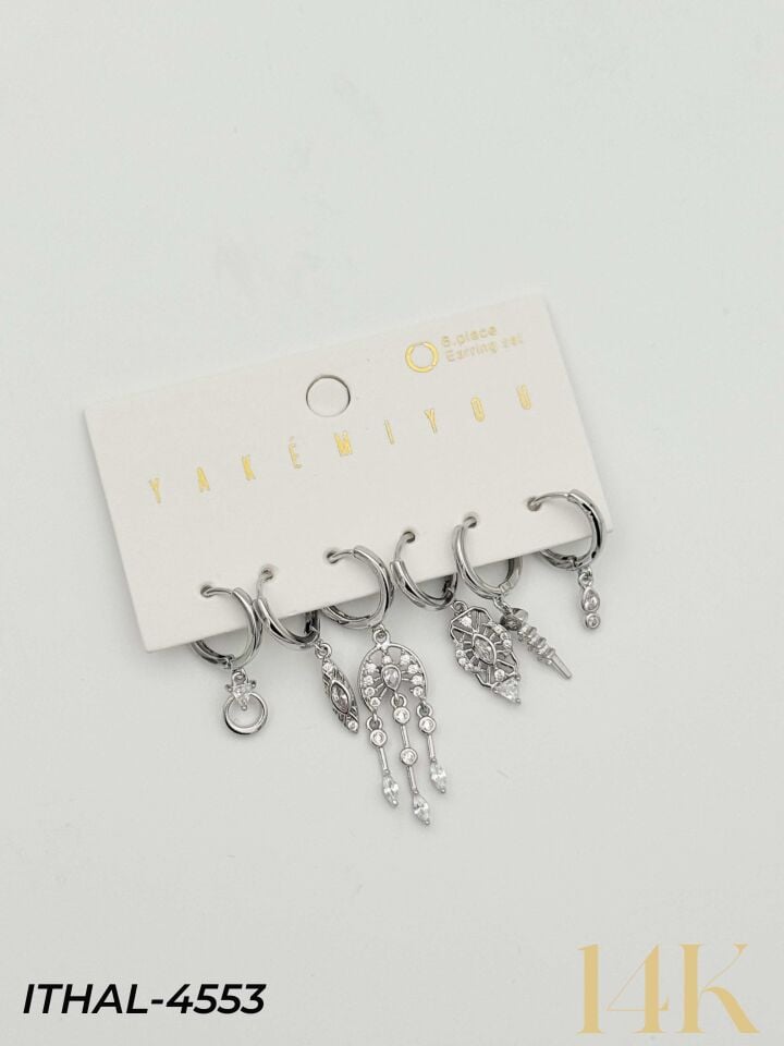 YAKEMIYOU 6'lı Set Küpe // ITHAL-4553