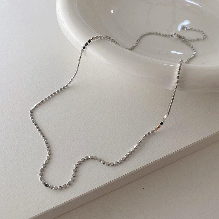 Çelik Ezme Zincir Sılver 50 cm // KOLYE-4065