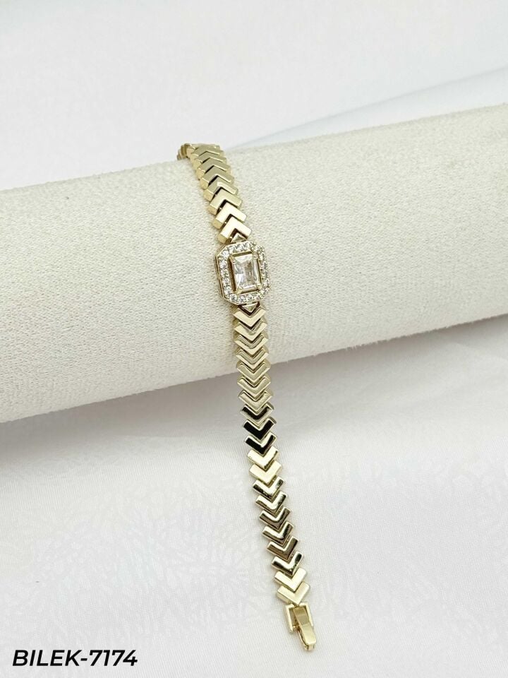 14K CM Künye Bileklik // BILEK-7174