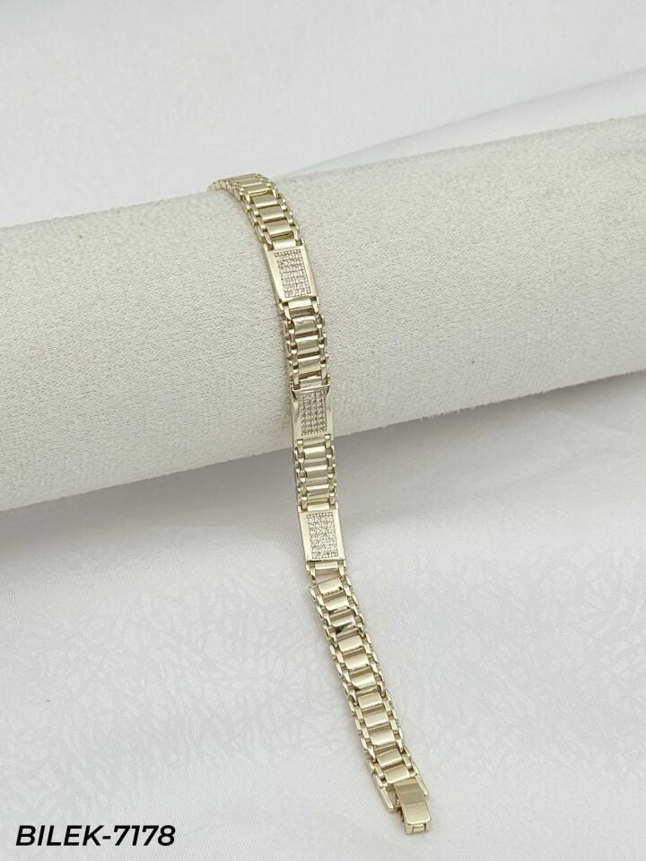 14K CM Künye Bileklik // BILEK-7178