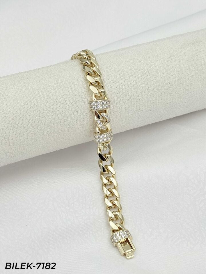 14K CM Künye Bileklik // BILEK-7182