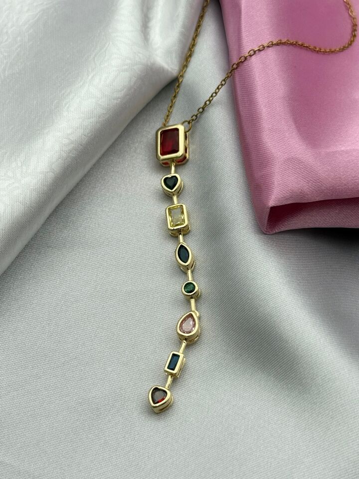 Çelik Y Model Kolye // KOLYE-5587